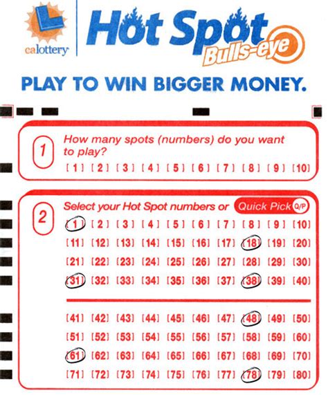 1 56. . Hot spot lottery winning numbers